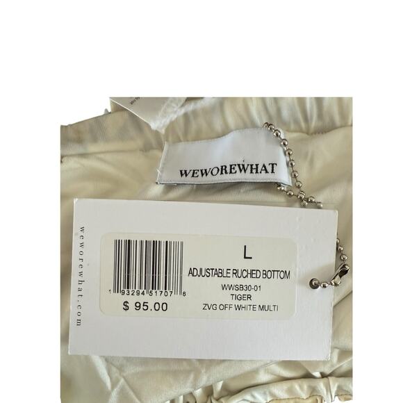 NWT WeWoreWhat Zebra Bikini Bottom - Size Large - Picture 8 of 8